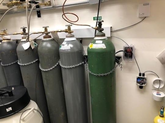 CO2 Tanks Being Monitored